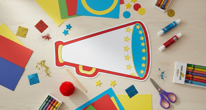 SHAPES ETC.  Large Notepad - Megaphone