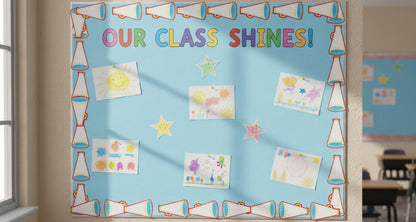 SHAPES ETC.  Large Notepad - Megaphone
