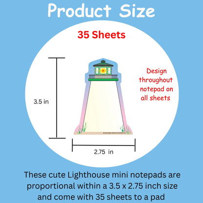 SHAPES ETC. Mini Notepad - Lighthouse