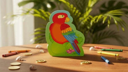 SHAPES ETC. Mini Notepad - Parrot