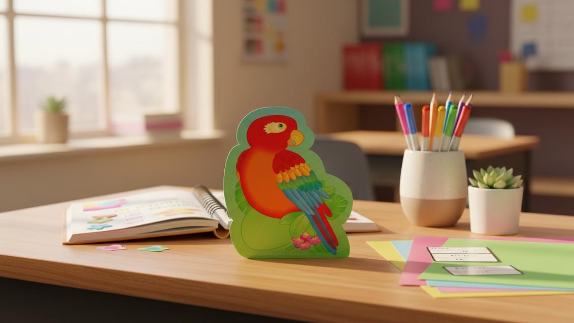 SHAPES ETC. Mini Notepad - Parrot