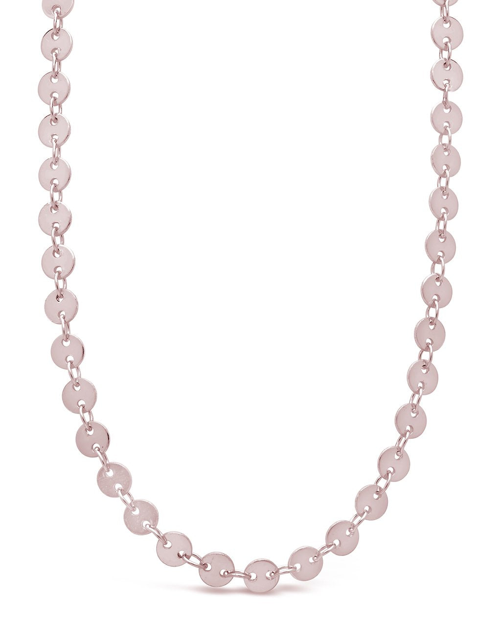Mini Round Disk Chain Necklace