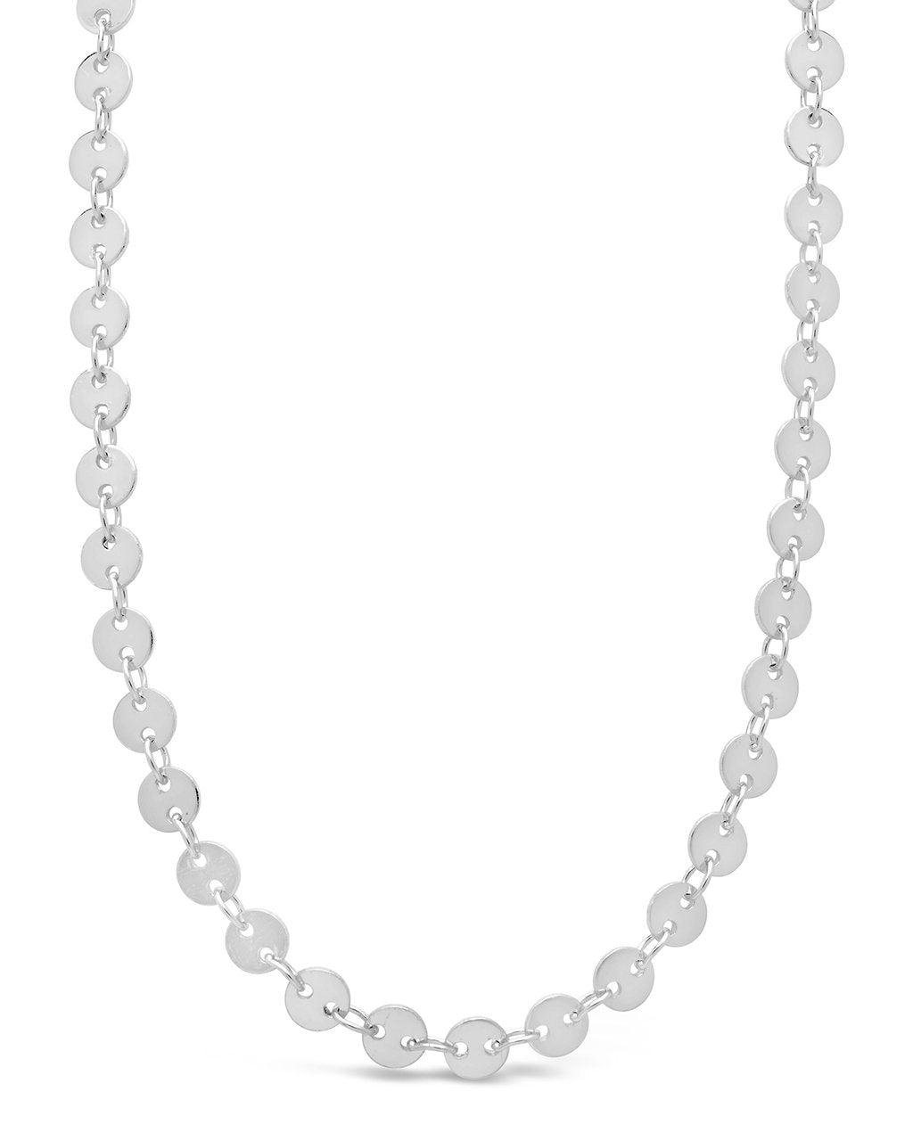Mini Round Disk Chain Necklace