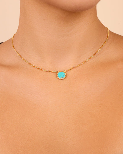 Rose Petal Pendant Necklace