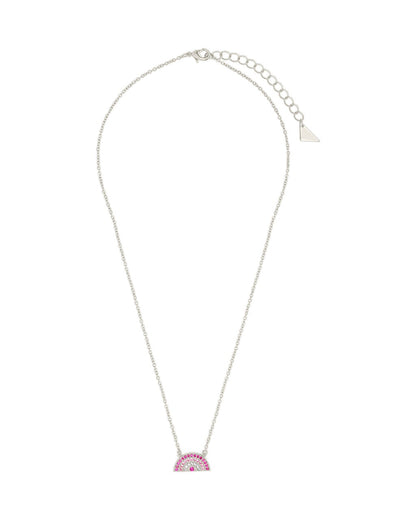 Rainbow CZ Pendant Necklace