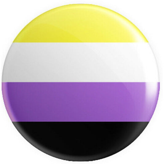 Non-Binary Flag Button Badge