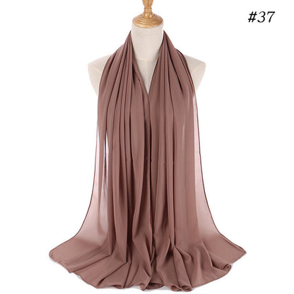 MH089 Pearl Chiffon Bubble Hijab