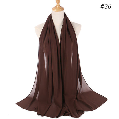 MH089 Pearl Chiffon Bubble Hijab