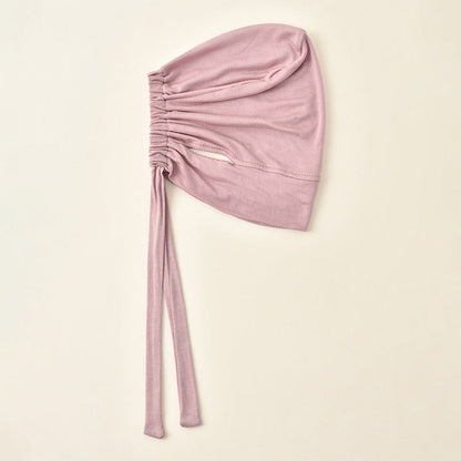 Mercerized Cotton Tie-Back Under Cap with Ear Openings(MH204)