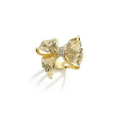 Versatile Accent Embroidered Bow Hijab Ring (MAC340)