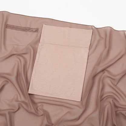 Magnetic Chiffon Instant Hijab | Easy-Wear Anti-Slip Square Scarf with Magnetic Closure (MH152)