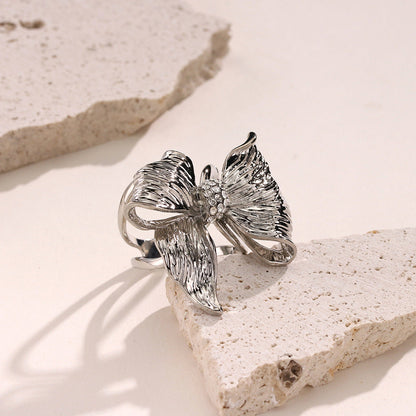 Versatile Accent Embroidered Bow Hijab Ring (MAC340)