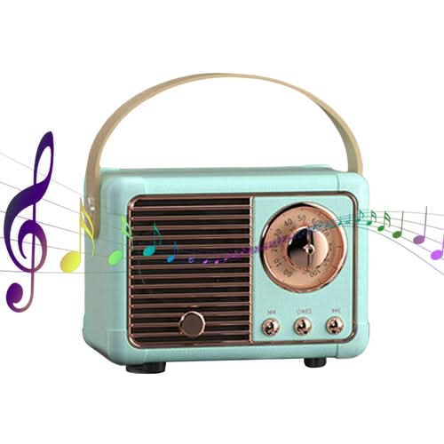 Bluetooth Compact Retro Speakers with Radio - TrendDora