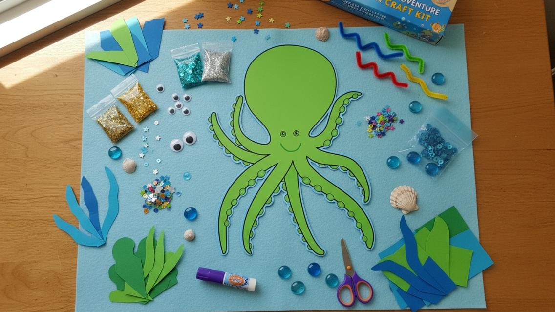 SHAPES ETC.   Notepad - Octopus
