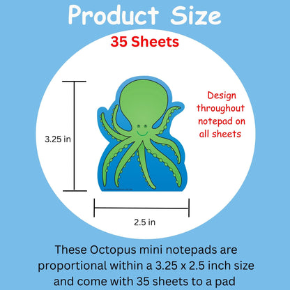 SHAPES ETC. Mini Notepad - Octopus