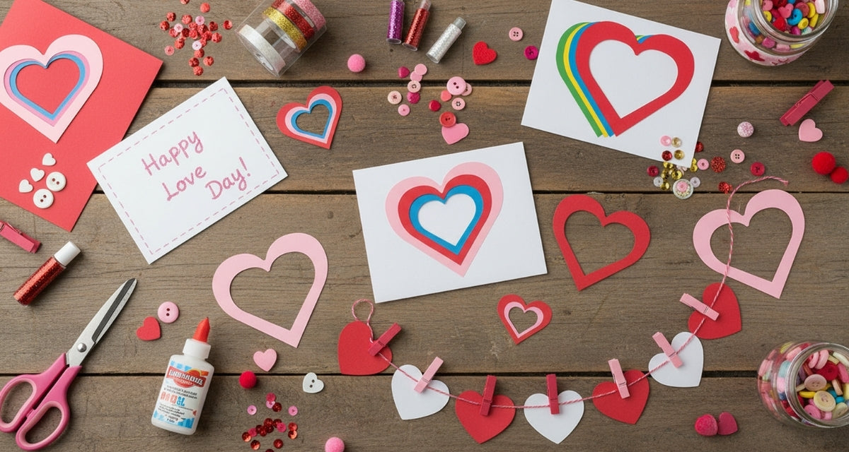 SHAPES ETC. Baby Heart Tri-Color Creative Cut-Outs- 2" x 2.75"