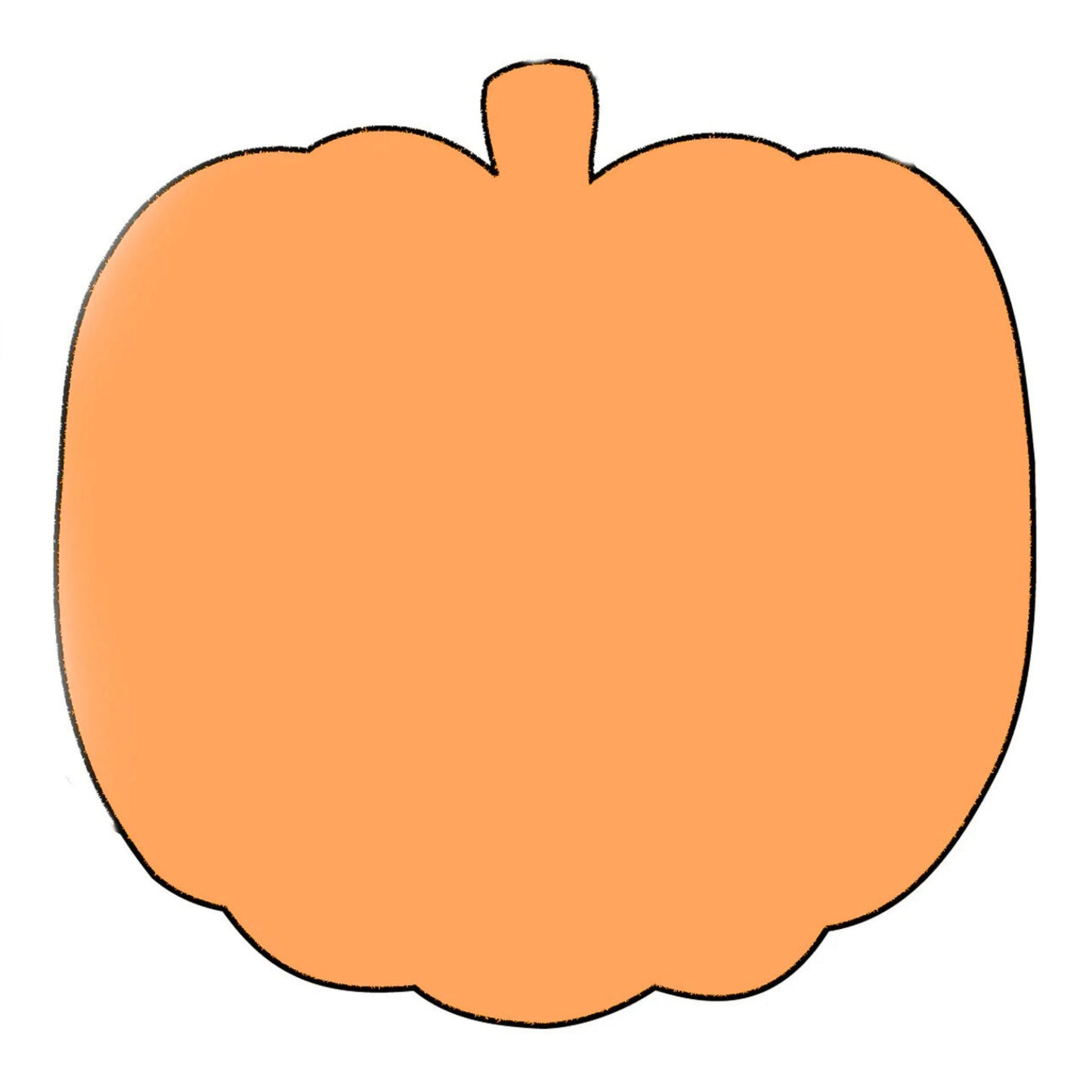 SHAPES ETC. Sticky Shape Notepad - Pumpkin