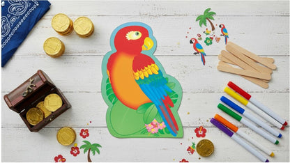 SHAPES ETC.  Large Notepad - Parrot