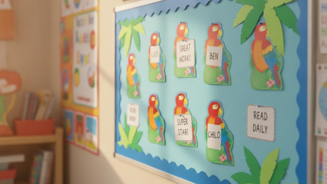 SHAPES ETC.  Large Notepad - Parrot