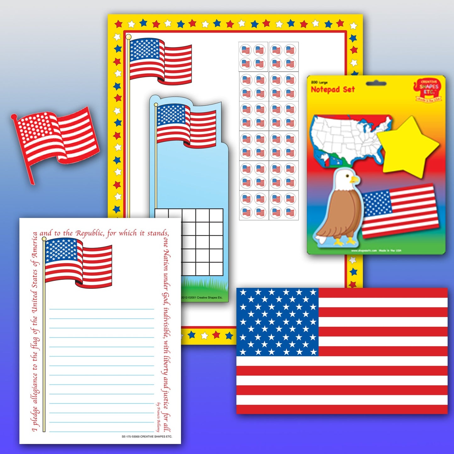 SHAPES ETC. Stationery Set - Flag