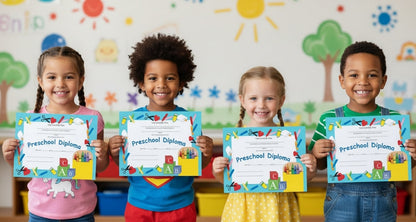 SHAPES ETC. Recognition Certificate - Preschool Diploma