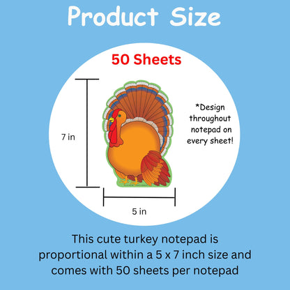SHAPES ETC. Large Notepad - Turkey