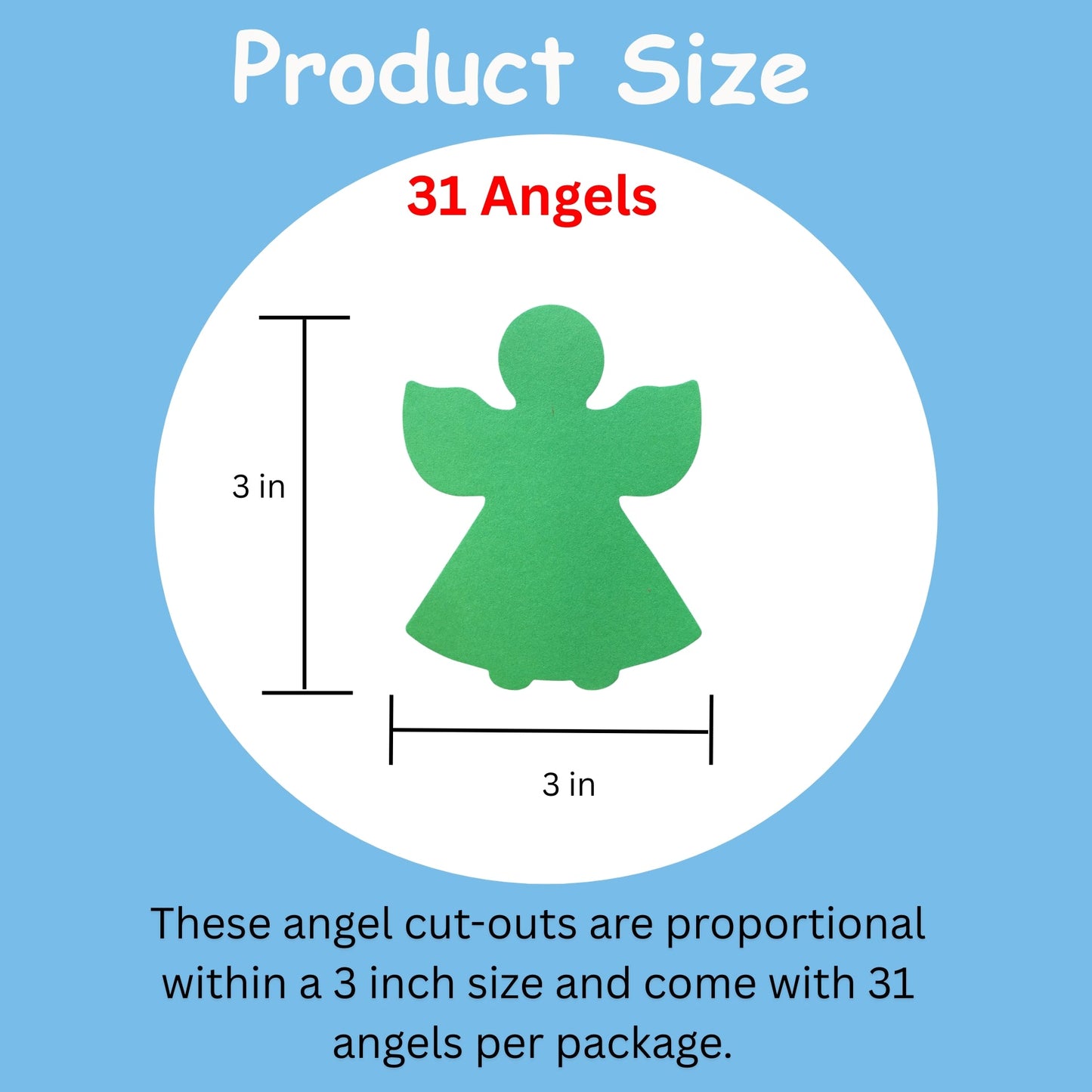 SHAPES ETC. Small Assorted Cut-Out - Angel