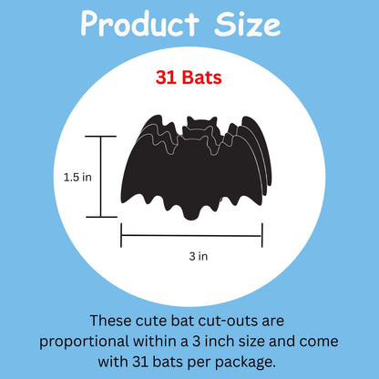 SHAPES ETC. Small Single Color Cut-Out - Bat