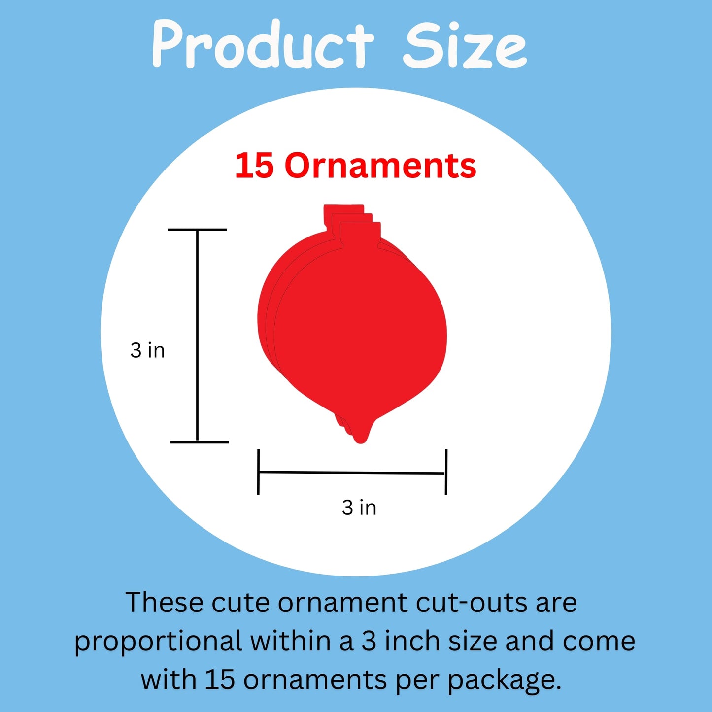 SHAPES ETC. Small Single Color Creative Foam Cut-Outs - Ornament
