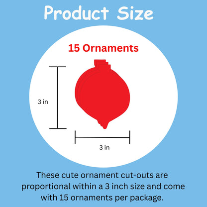 SHAPES ETC. Small Single Color Creative Foam Cut-Outs - Ornament