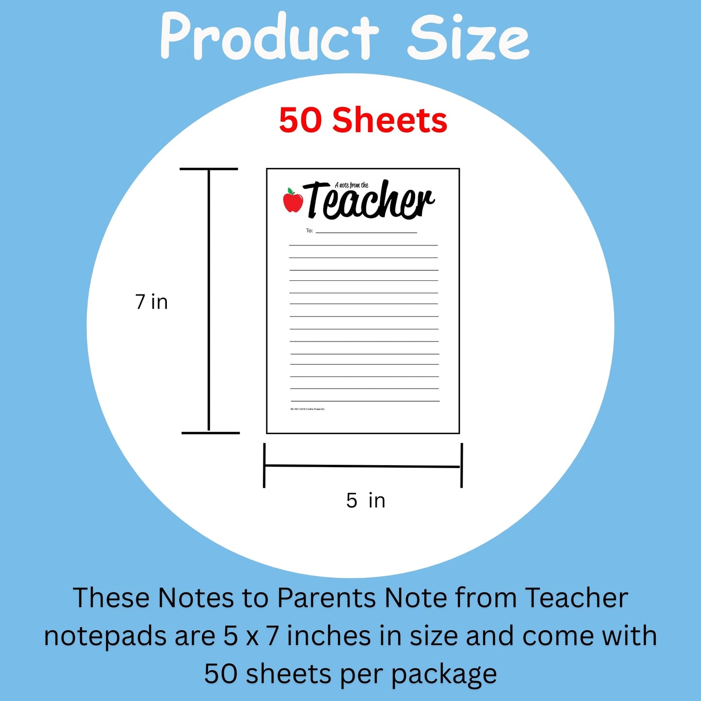 SHAPES ETC. Note From Teacher - Notes to Parents
