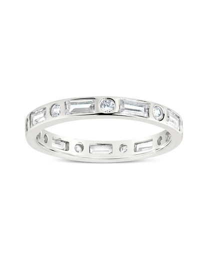 Sterling Silver Ethel CZ Band Ring