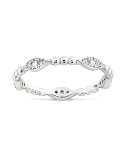 Sterling Silver Lydia CZ Bubble Ring