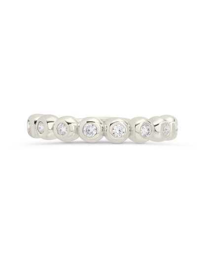 Sterling Silver Trisha CZ Bezel Ring