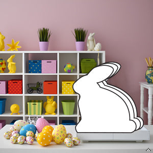 SHAPES ETC. Large Single Color Cut-Out - Rabbit