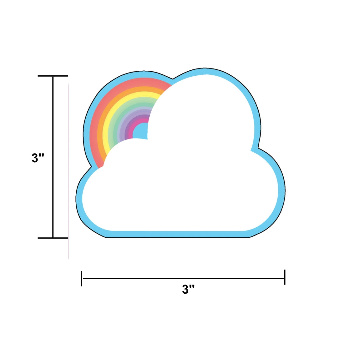 SHAPES ETC.  Mini Cardstock Accents - Rainbow