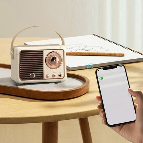 Bluetooth Compact Retro Speakers with Radio - TrendDora