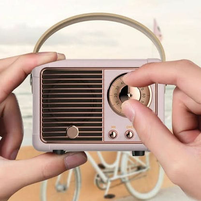 Bluetooth Compact Retro Speakers with Radio - TrendDora
