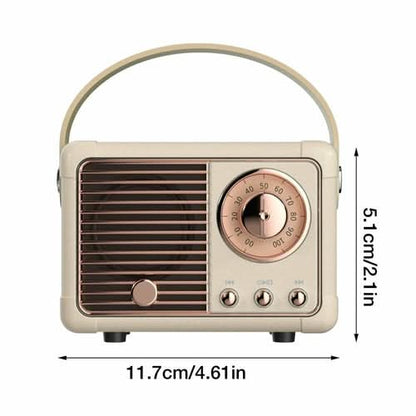 Bluetooth Compact Retro Speakers with Radio - TrendDora