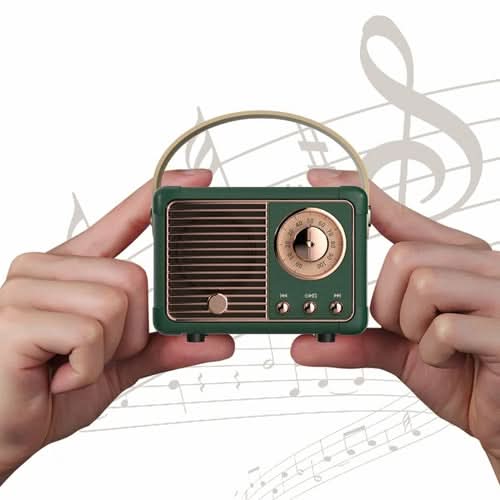 Bluetooth Compact Retro Speakers with Radio - TrendDora