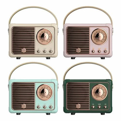 Bluetooth Compact Retro Speakers with Radio - TrendDora