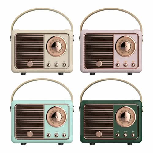 Bluetooth Compact Retro Speakers with Radio - TrendDora