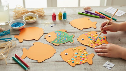 SHAPES ETC. Large Single Color Cut-Out - Fish