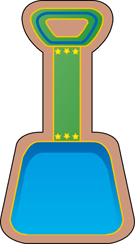 SHAPES ETC. Large Notepad - Shovel