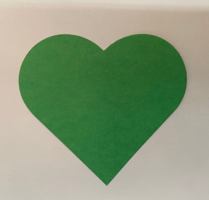 SHAPES ETC.  Small Single Color Cut-Out - St. Patrick's Day Heart