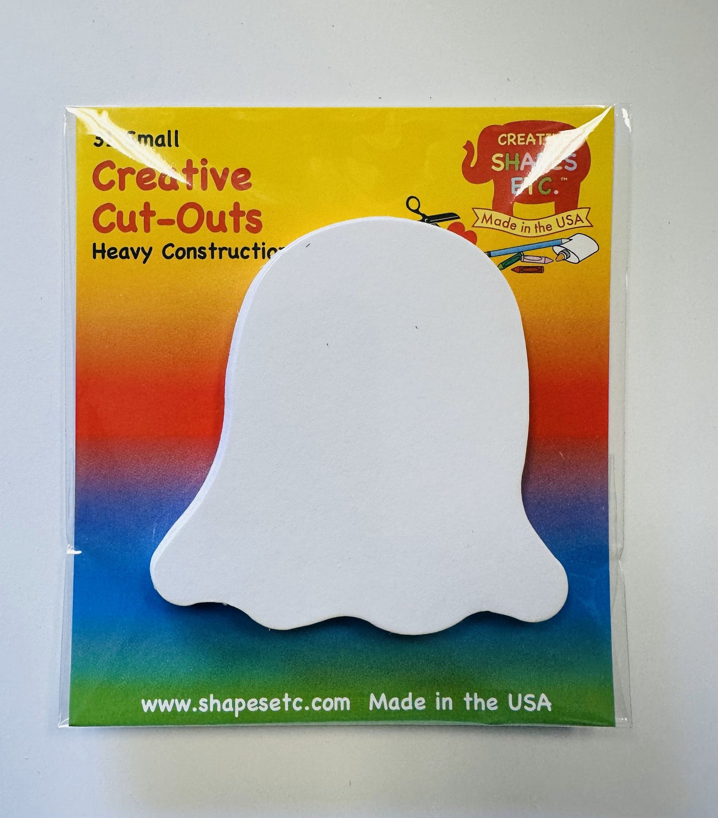 SHAPES ETC. Small Single Color Cut-Out - Ghost