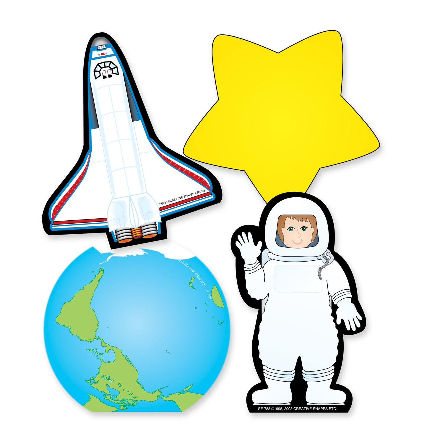 SHAPES ETC. Large Notepad Set -  Space
