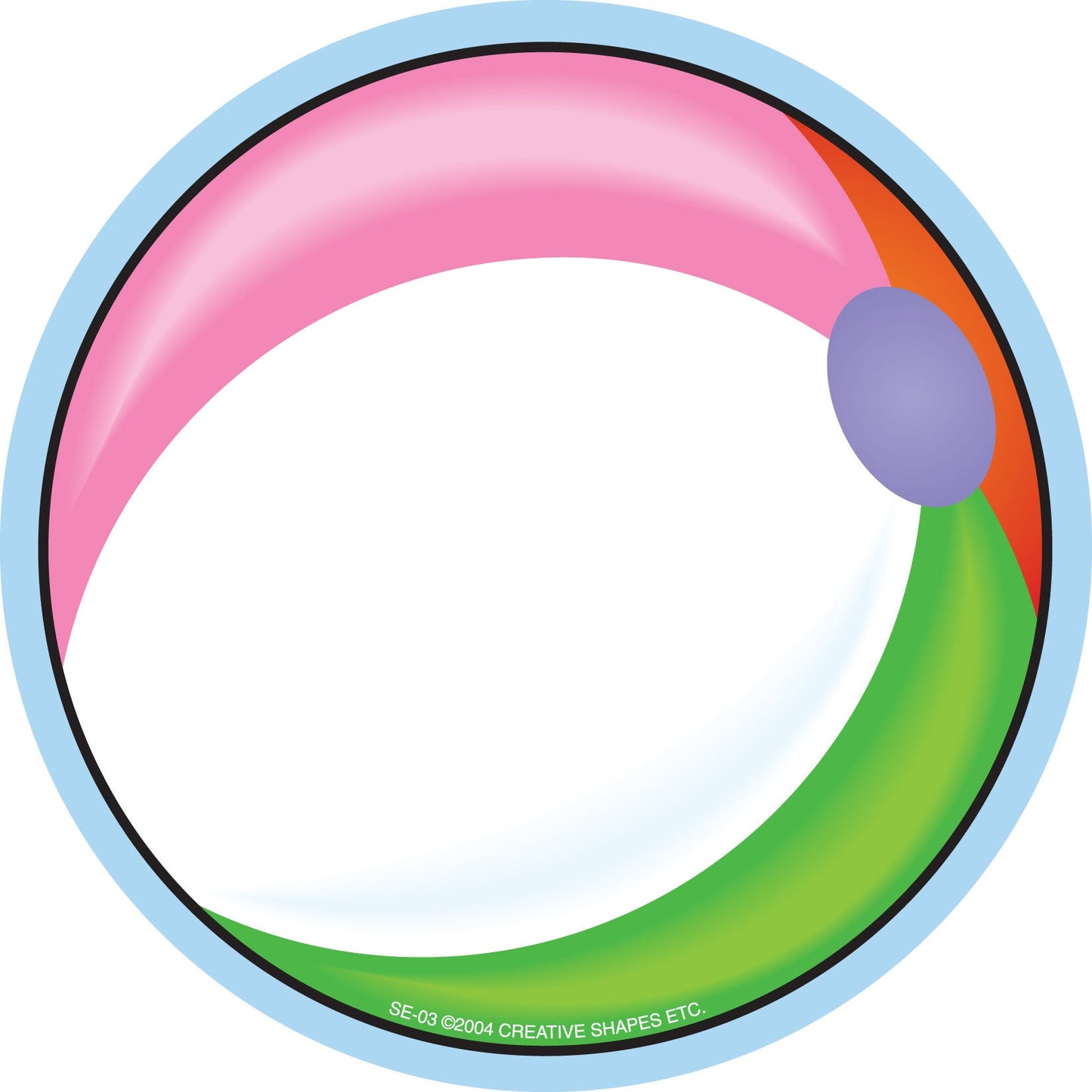 SHAPES ETC. Large Notepad - Beach Ball