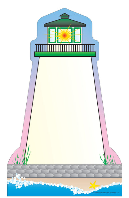 SHAPES ETC.  Large Notepad - Lighthouse