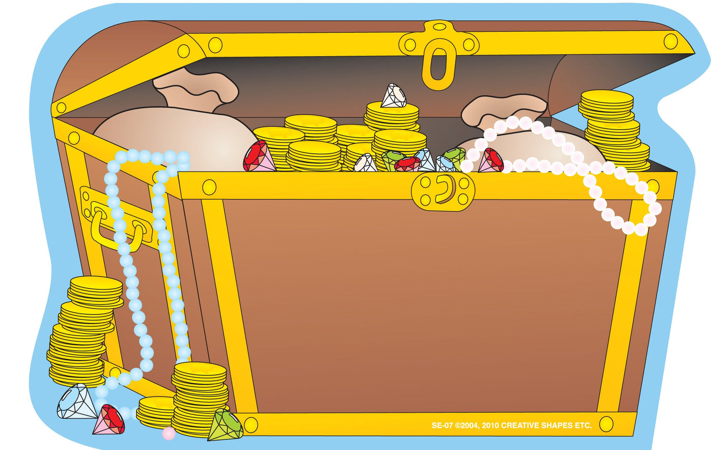 SHAPES ETC.  Large Notepad - Treasure Chest